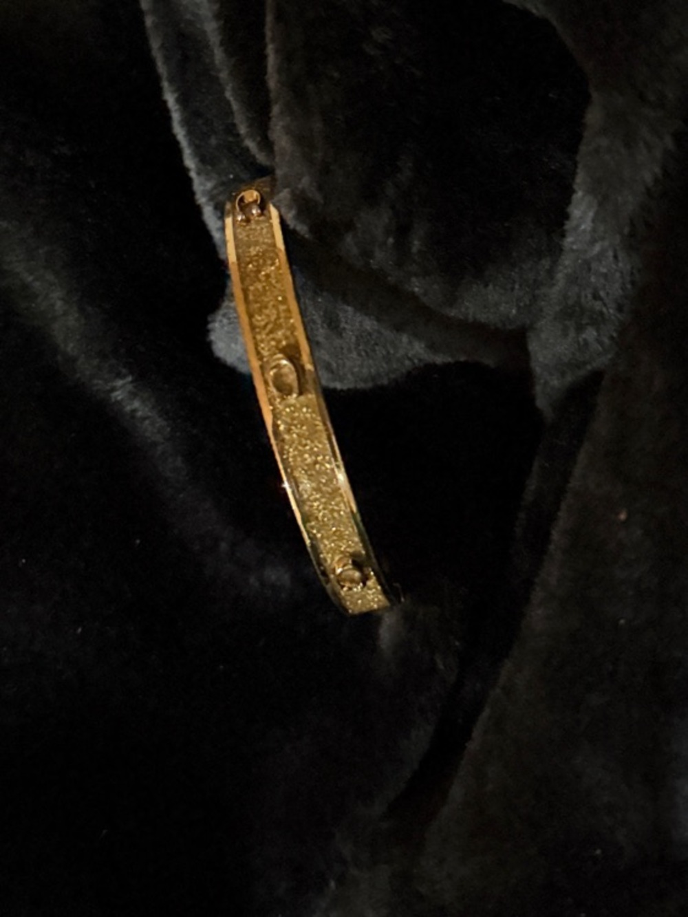 Coach Gold Glitter Slim Bangle Bracelet